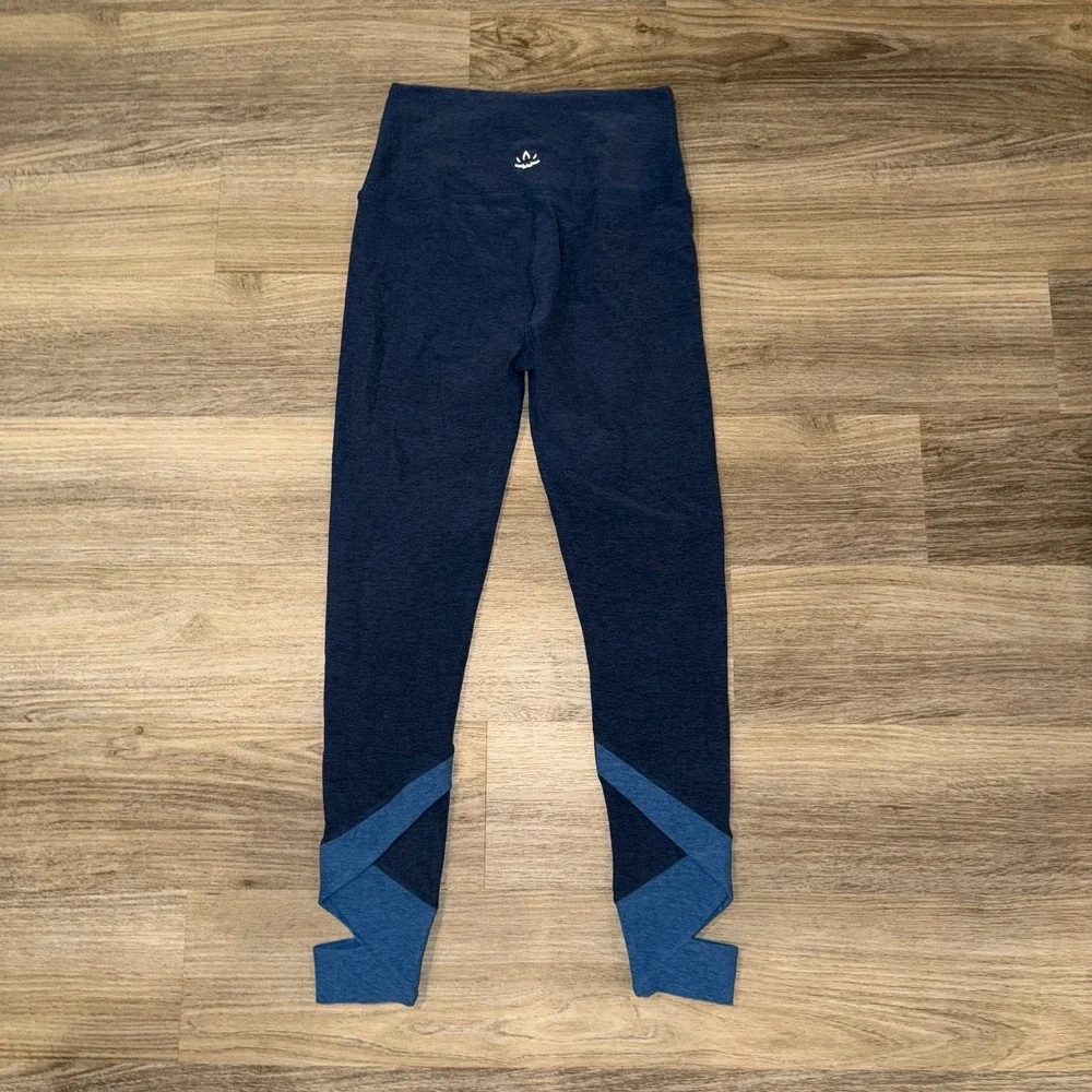 Beyond Yoga Spacedye Colorblock Leggings Womens‎ Large Blue Yoga
